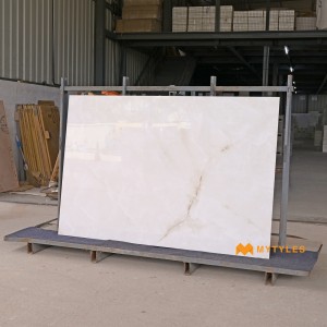 undefined-Vitrified Cream Floor and Wall Tile Code35710 (1200x1800mm, Glossy)