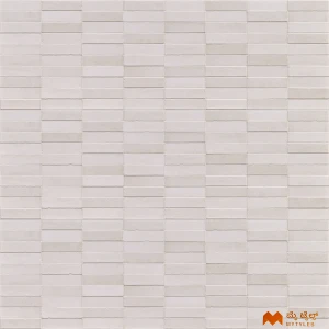 undefined-Imported White Textured Wall Tile Code38006 (400x1200mm, Matt)