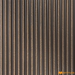 undefined-Brown Louver Wall Panels Code34808 (6Inchx8Feet, Matt)