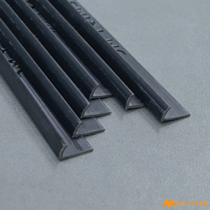 undefined-Tiles Corner Beading Black(8 Feet Length, PVC, Matt)