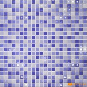 undefined-Ceramic Blue Mosaic Wall Tile Code35579HL-1 (300x600mm, Glossy)