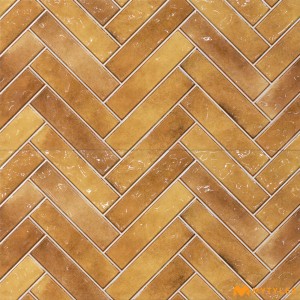 undefined-Ceramic Orange Geometric Wall Tile Code35843 (300x600mm, Glossy)