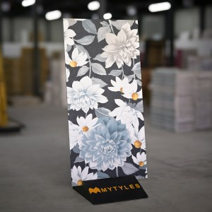 undefined-Vitrified Black Tropical Wall Tile Code32364B (600x1200mm, Matt)