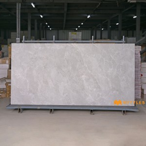 undefined-Vitrified Gray Slab Floor and Wall Tile Code35079 (1200x2400mm, Matt)
