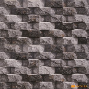 undefined-Ceramic Gray Elevation Wall Tile Code6727 (300x600mm,Matt)