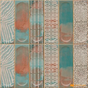undefined-Blue Moroccan Wall Tile Code26721 (300x300mm, Matt )