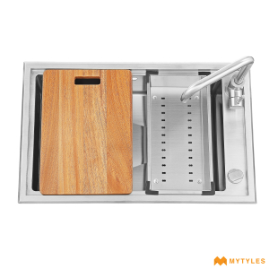 undefined-Futura Kitchen Sink - Intelligent Sink Series FS 2818 IS Code14101 (28x18x9 Inch, Single Bowl)