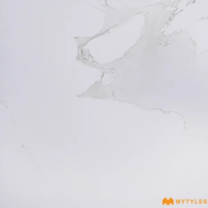 undefined-Carrara White Matt Porcelain Marble Tile Code38780 600x600mm 4Pc Pack