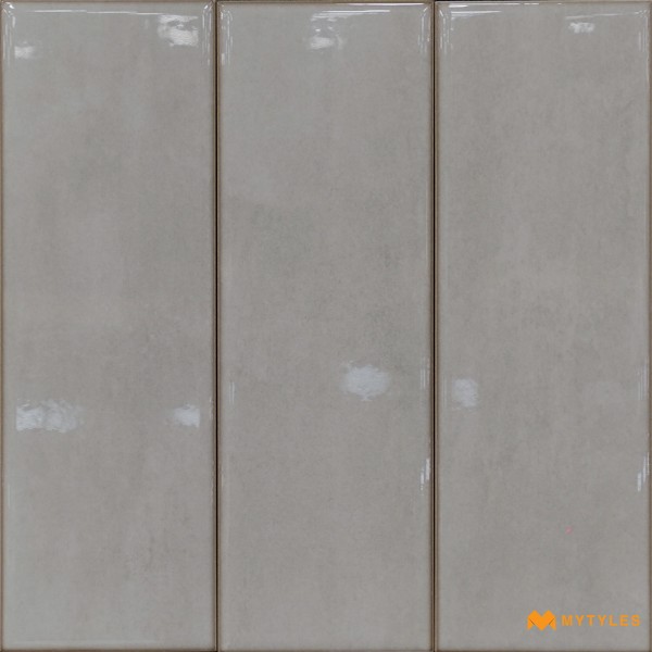 Subway Tiles-Ceramic Gray Subway Wall Tile Code22913 (100x300mm, Glossy)