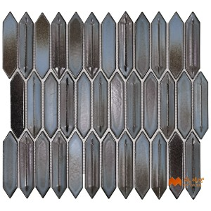 undefined-Imported Blue Mosaic Wall Tile Code37738 (285x312mm, Matt)