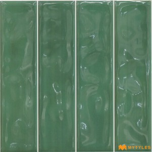 undefined-Ceramic Green Subway Wall Tile Code34563 (300x300mm, Glossy)