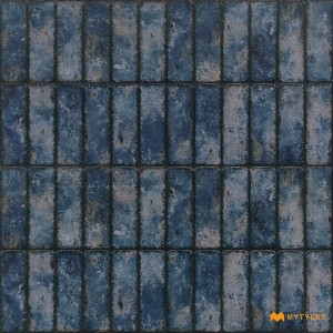 undefined-Ceramic Blue Brick Wall Tile Code31710 (300x600mm, Matt)