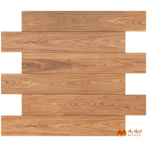undefined-Vitrified Brown Wooden Floor and Wall Tile Code35965 (200x1200mm, Matt)
