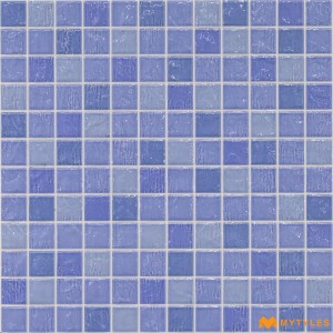 undefined-Ceramic Blue Swimming Pool Mosaic Wall Tile Code27310 (300x300mm, Glossy)