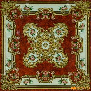 undefined-Vitrified Imported Carpet Rangoli Tile Code21516 (600x600m, Glossy)