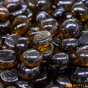 undefined-Pebble Stone Code-PEB-58-Black (1Kg, Glossy)