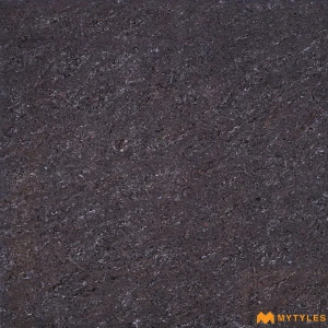 undefined-Lava Black Glossy Double Charge Marble Vitrified Tile Code39070 600x600mm 4Pc