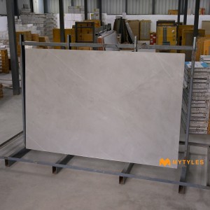 undefined-Vitrified Gray Floor and Wall Tile Code33341 (1200x1800mm, Satin)