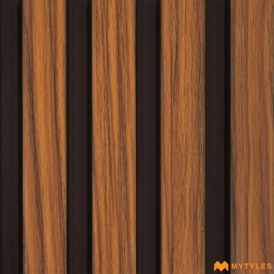 undefined-Brown Louver Wall Panels Code34684 (125x2400mm, Matt)
