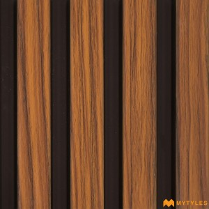 undefined-Brown Louver Wall Panels Code34684 (5Inchx8Feet, Matt)