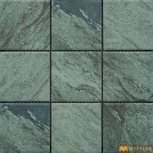 undefined-Imported Green Glass Mosaic Tile Code29007 (300x300mm, Matt)
