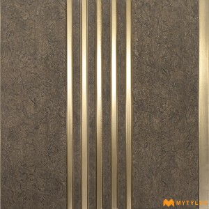 undefined-Brown Louver Wall Panels Code34868 (1Feetx8Feet, Matt)