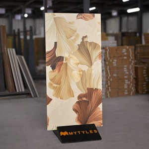 undefined-Vitrified Cream Tropical Floor and Wall Tile Code34119 (600x1200mm, Matt)