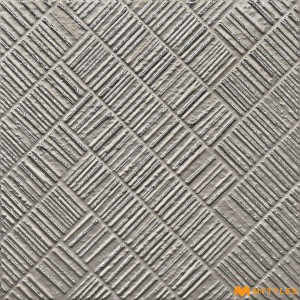 undefined-Ceramic Silver Textured Wall Tile Code34514 (300x300mm, Metallic)