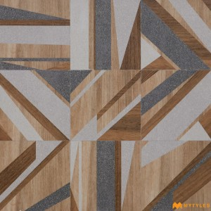 undefined-Vitrified Brown Moroccan Floor and Wall Tile Code33419 (600x600mm, Matt)