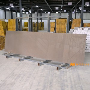 undefined-Vitrified Brown Slab Floor and Wall Tile Code25874 (790x3000mm, Glossy)