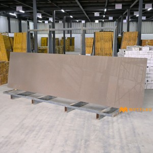 undefined-Vitrified Brown Slab Floor and Wall Tile Code25874 (790x3000x15mm, Glossy)