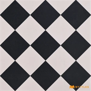 undefined-Victorian Checkerboard Matt Vitrified Carpet Tile Code40479C 300x300mm