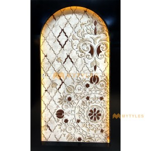 undefined-Vitrified White Mural Wall Tile Code31657 (600x1200mm, Matt)- MYT TOT-18