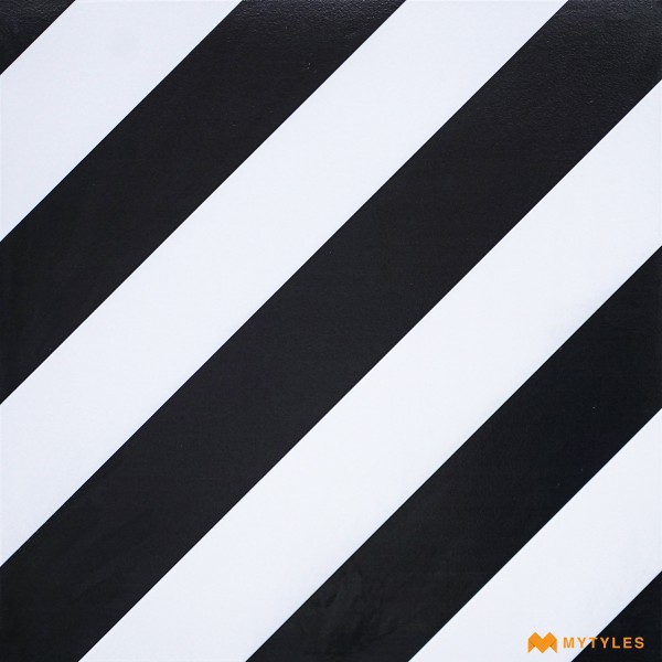 Moroccan Tiles-White and Black Moroccan Floor and Wall Tile Code29612 (600x600mm, Matt)