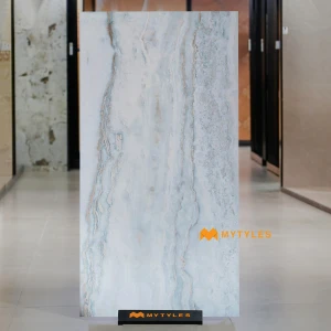 undefined-Polaris Blue Matt Vitrified Marble Tile Code40309 800x1600mm 2Pc