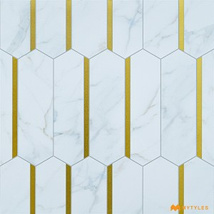 undefined-Imported White Highlighter Floor and Wall Tile Code28853 (600x600mm, Metallic)