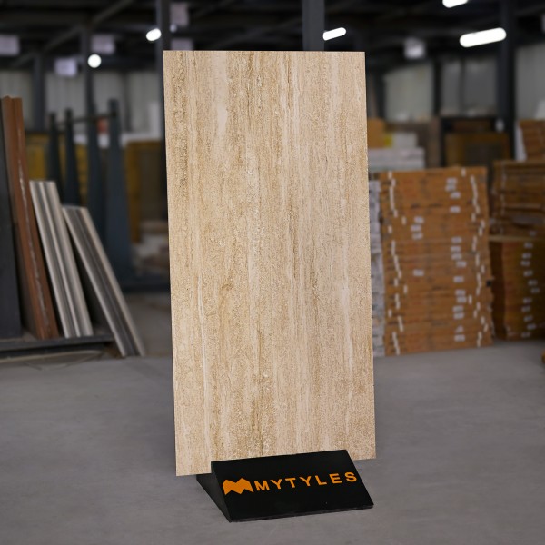 Glazed Vitrified-Vitrified Cream Floor and Wall Tile Code29199 (600x1200mm, Matt)