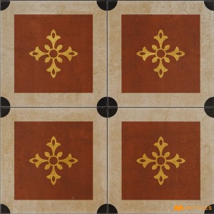 undefined-Ceramic Brown Moroccan Floor and Wall Tile Code34990 (300x300mm, Matt)