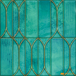 undefined-Ceramic Blue Subway Wall Tile Code26691 (300x300mm, Glossy)