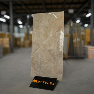 undefined-Vitrified Beige Floor and Wall Tile Code30190 (600x1200mm, Glossy)