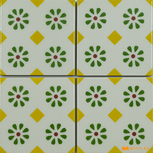undefined-Vitrified Moroccan Tile Code21979 (100x100mm, Matt)