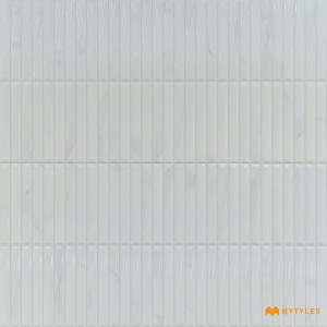 undefined-Ceramic White Kitkat Wall Tile Code31678 (300x600mm, Glossy)