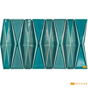 undefined-Imported Blue Mosaic Wall Tile Code31531 (205x318mm, Glossy)