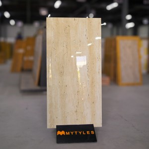 undefined-Vitrified Cream Floor and Wall Tile Code10235 (600x1200mm, Glossy)