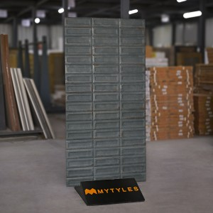 undefined-Vitrified Black Textured Floor and Wall Tile Code33771(600x1200mm, Carving Matt)