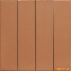 undefined-Imported Orange Subway Wall Tile Code28294 (50x200mm, Matt)