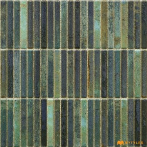 undefined-Ceramic Green Kitkat Wall Tile Code34154 (300x300mm, Sugar)