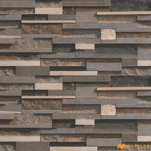 undefined-Ceramic Gray Elevation Wall Tile Code8497 (300x600mm, Matt)