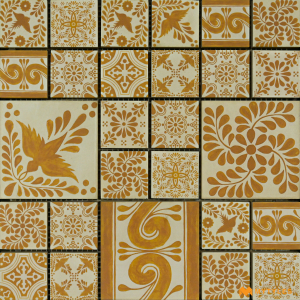 undefined-Vitrified Mosaic Tile Code3487 (300x300mm, Matt)