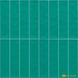 undefined-Ceramic Green Subway Wall Tile Code28881 (300x300mm, Matt)